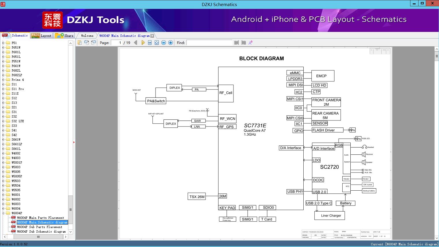 W6004P Main Schematic diagram